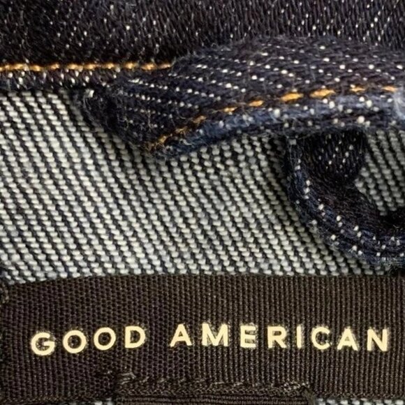 NWT Good American Women's Denim Jacket Size M Committed to Fit in Indigo - Picture 6 of 8